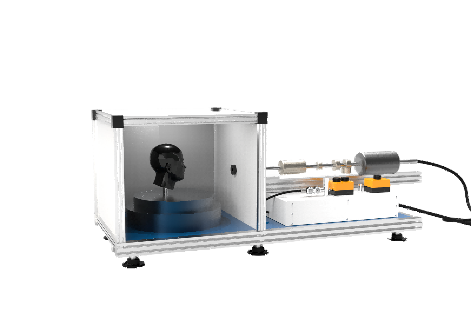 普通款消防面罩抗高速粒子冲击试验机