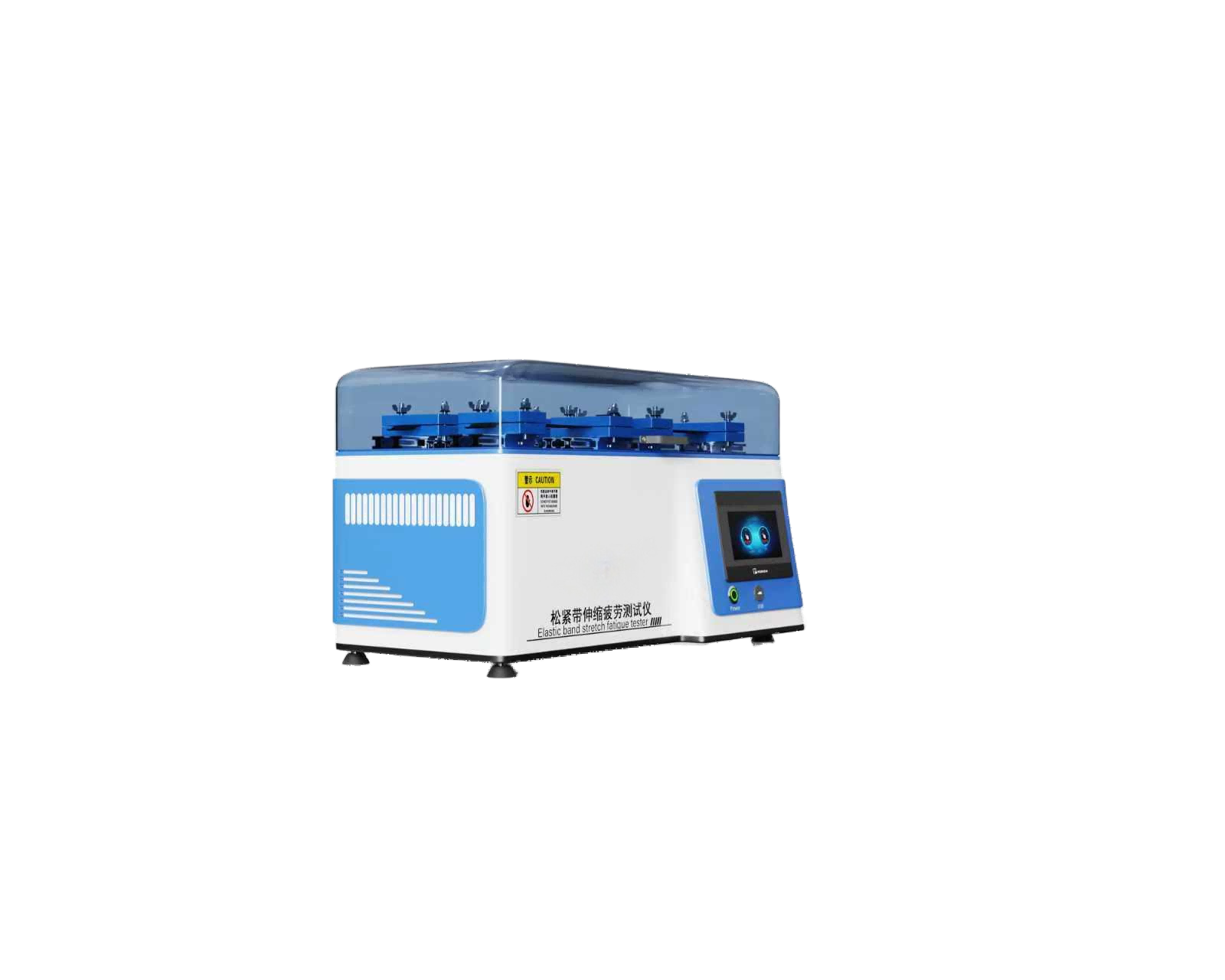 松紧带伸缩疲劳测试仪 弹性带疲劳强度测试仪 松紧带疲劳性能测试仪 松紧带疲劳强度测试仪 松紧带经往复运动后弹性测试仪 裤头松紧带回弹力拉伸测试仪 肩带吊带弹力带疲劳拉力试验机