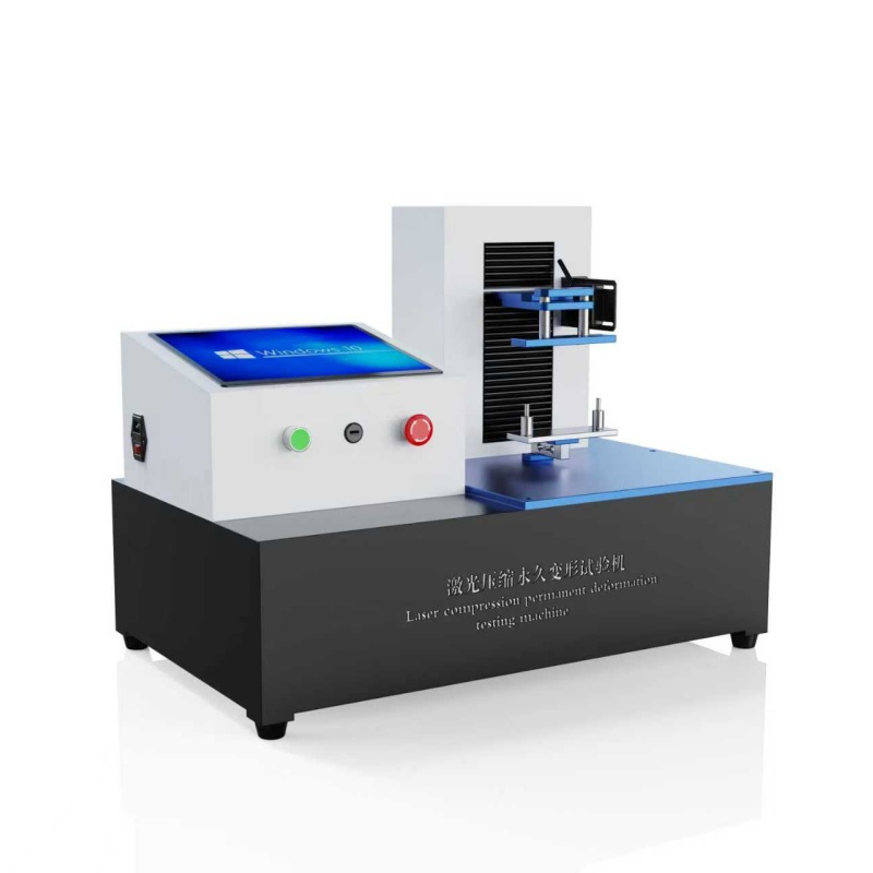 汽车密封条压缩变形量测试仪  激光压缩永久变形试验机
